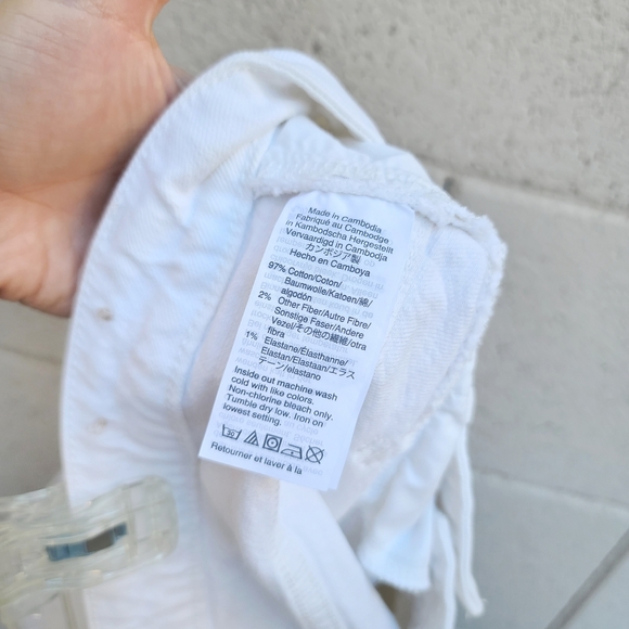 Madewell | High-Rise Denim Shorts in Tile White Size 33 Style K9351 - Picture 8 of 11